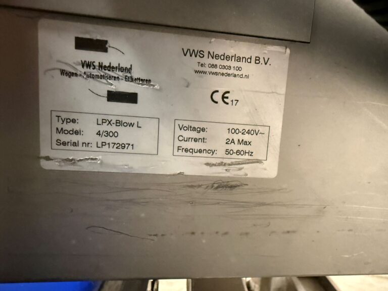 2017 VWS Nederland Top/Base etiketteermachine – foto 2