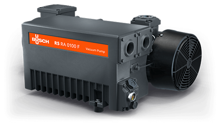 Busch R5 RA 0100 F oliegesmeerde draaischuifvacuumpomp